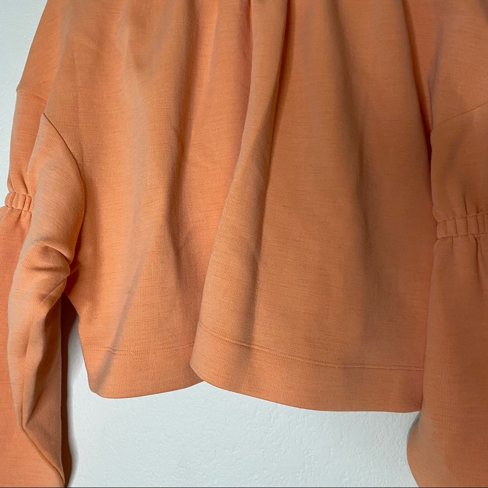 TIBI light orange Synthetic wool cropped sweatshirt S - Picture 5 of 14